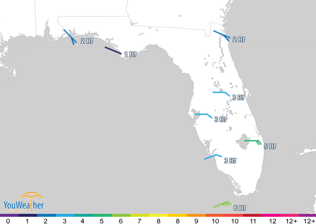 Weather map of 