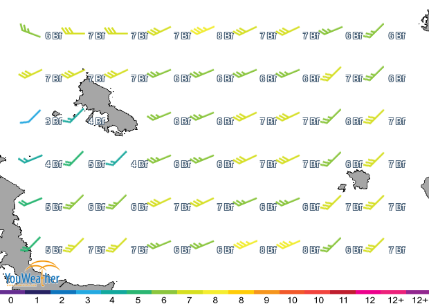 Weather map of 