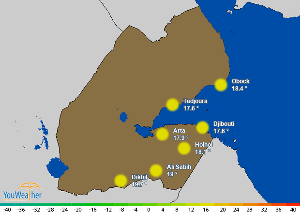 Weather map of 