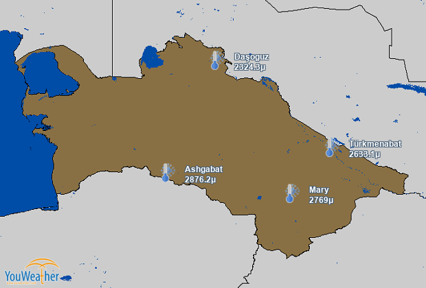 Weather map of 