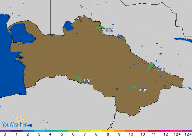 Weather map of 